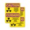 Signmission Radiation & Laser Sign, 14 in H x 10 in W, Plastic, Rectangle OS-2PACK-CR-P-1014-L-10167 - alternate 1
